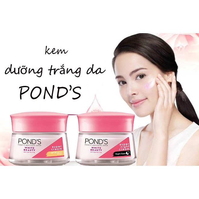 Kem Dưỡng Da Pond's Sáng Hồng Rạng Rỡ Ban Đêm White Beauty 30g