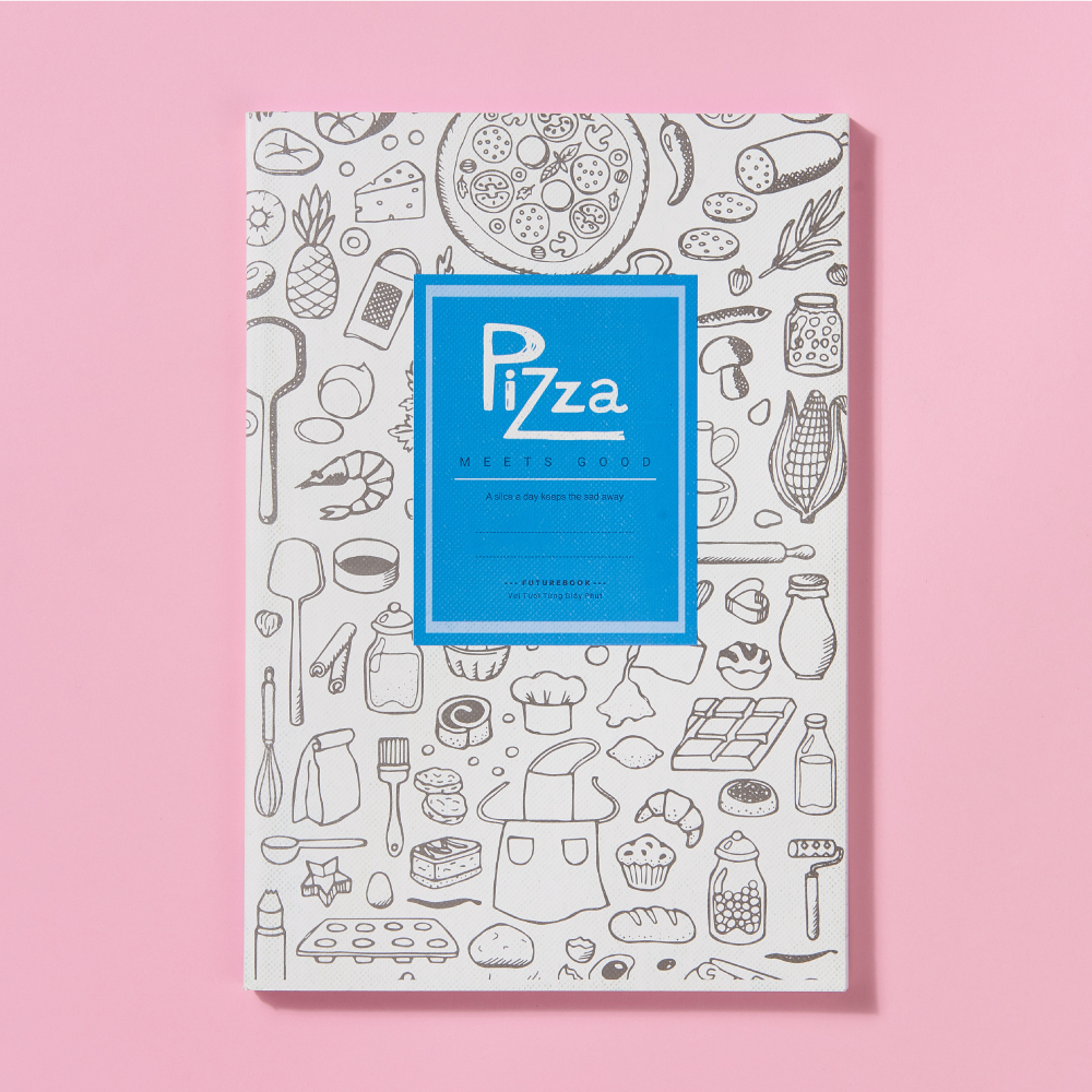 Vở Kẻ Ngang B5 - Futurebook SV2 Pizza 70gsm 80 Trang (Cả Bìa)