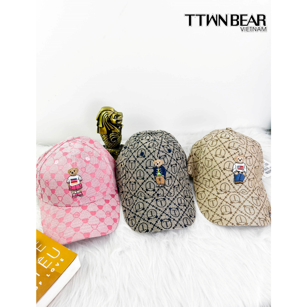 Mũ TTWN BEAR MZ056 nón gấu lưỡi trai bóng chày chính hãng