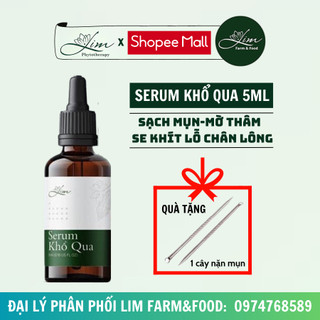 Serum Mụn Khổ Qua Lim Farm&Food giúp làm đẹp và sáng da, 5ml/tuýp