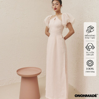 Áo dài cách tân chất liệu linen ONONMADE màu Hồng