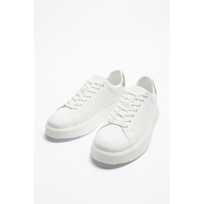 Giày thể thao màu trắng Zara authentic CHUNKY size 41