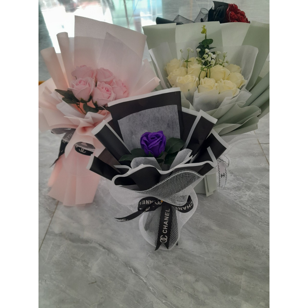 Bó hoa sáp 5 bông siêu rẻ, siêu đẹp bó theo yêu cầu quà tặng sinh nhật, noel, valentine