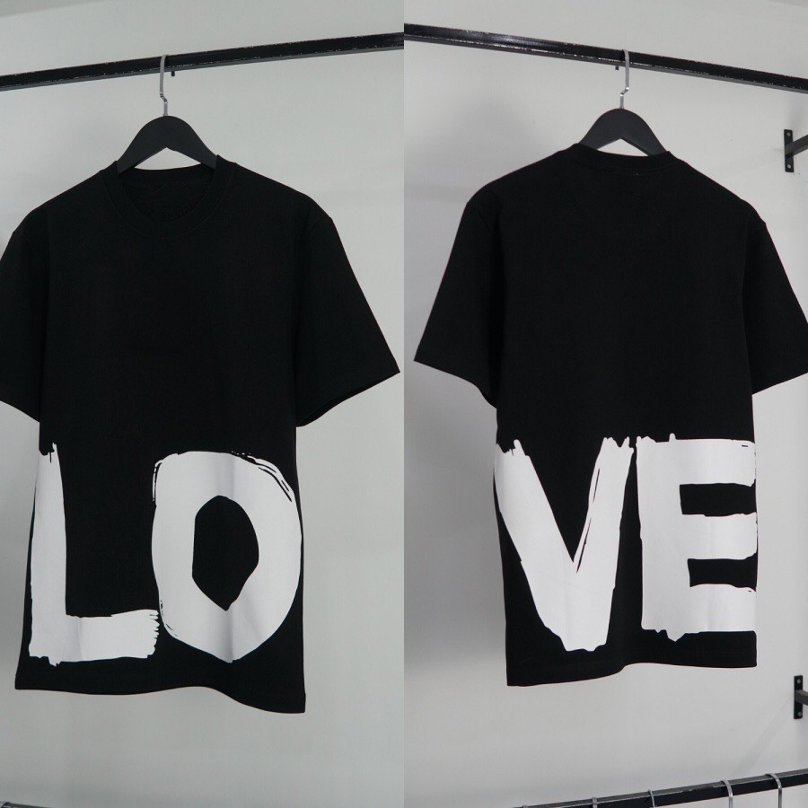 Áo thun đôi - áo couple nam nữ in hình chữ LOVE Unisex tay lỡ oversize chất cotton cao cấp, thoáng mát - 186 Uniform