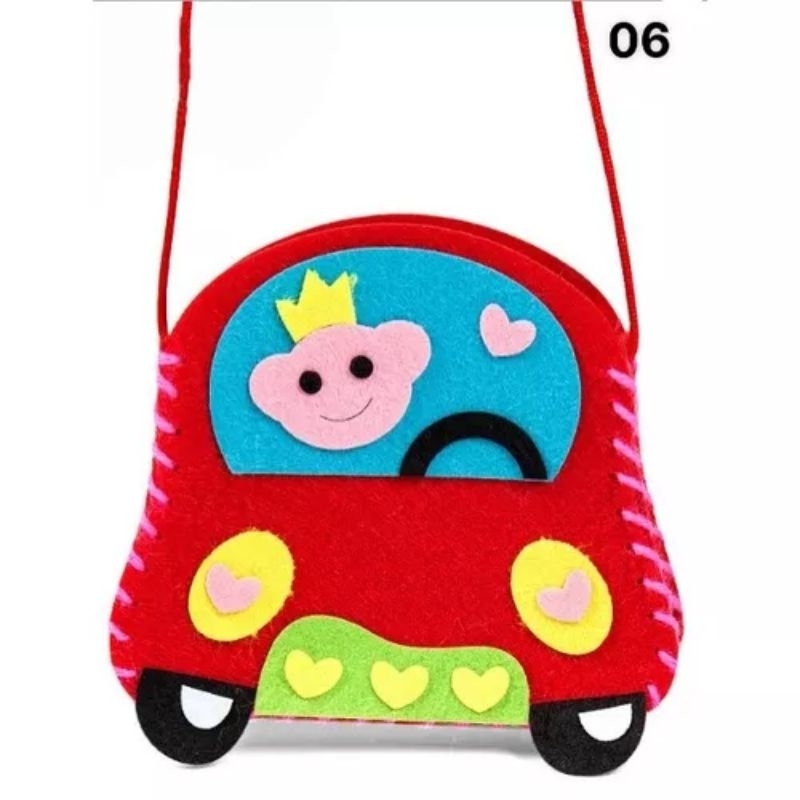 Túi băng vải nỉ  có  chi tiết rời  giúp trẻ rèn kỹ năng cơ bản