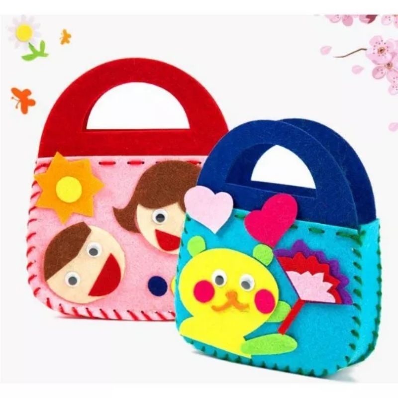 Túi băng vải nỉ  có  chi tiết rời  giúp trẻ rèn kỹ năng cơ bản