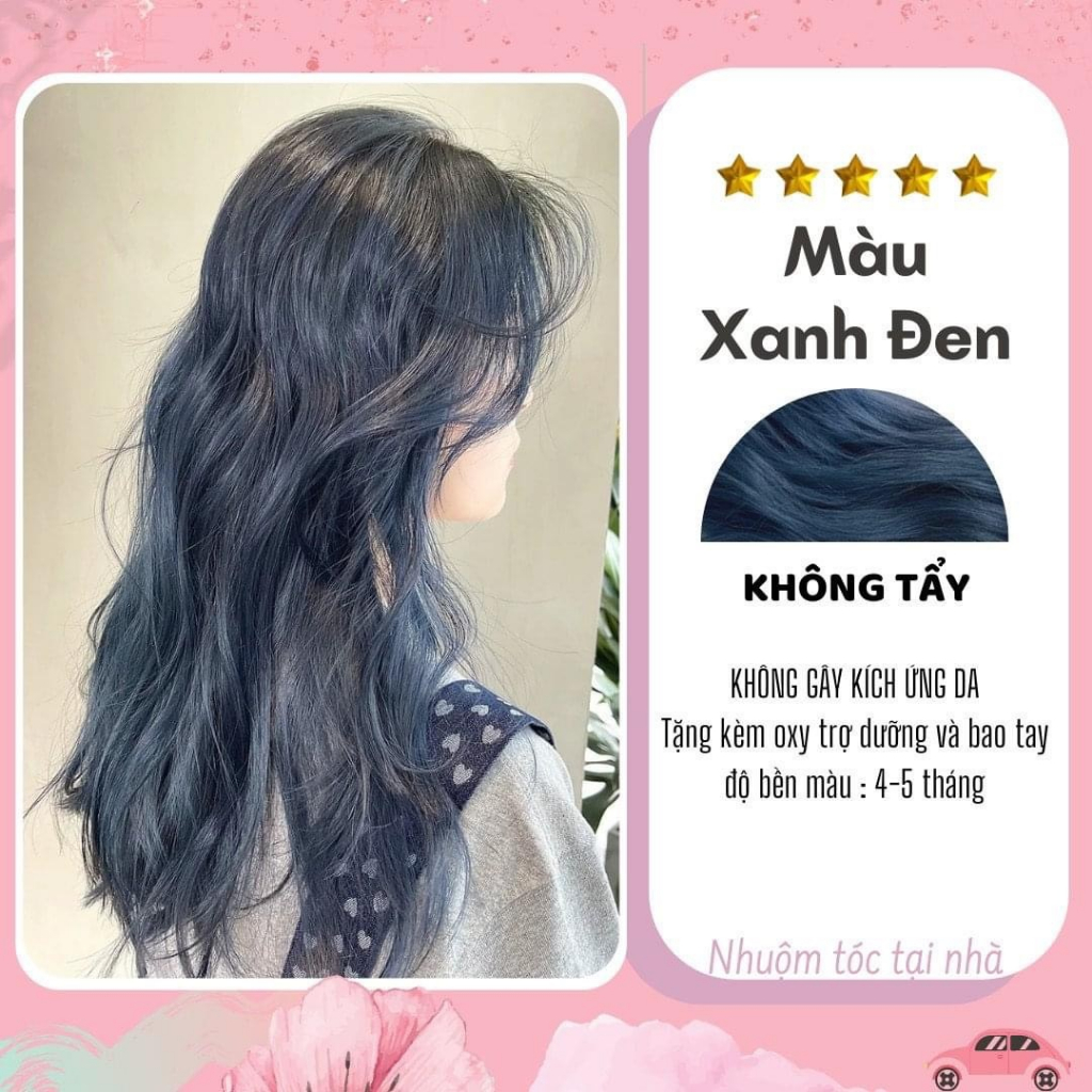 Thuốc Nhuộm Màu Xanh dương đen khói, Xanh đen, than chì