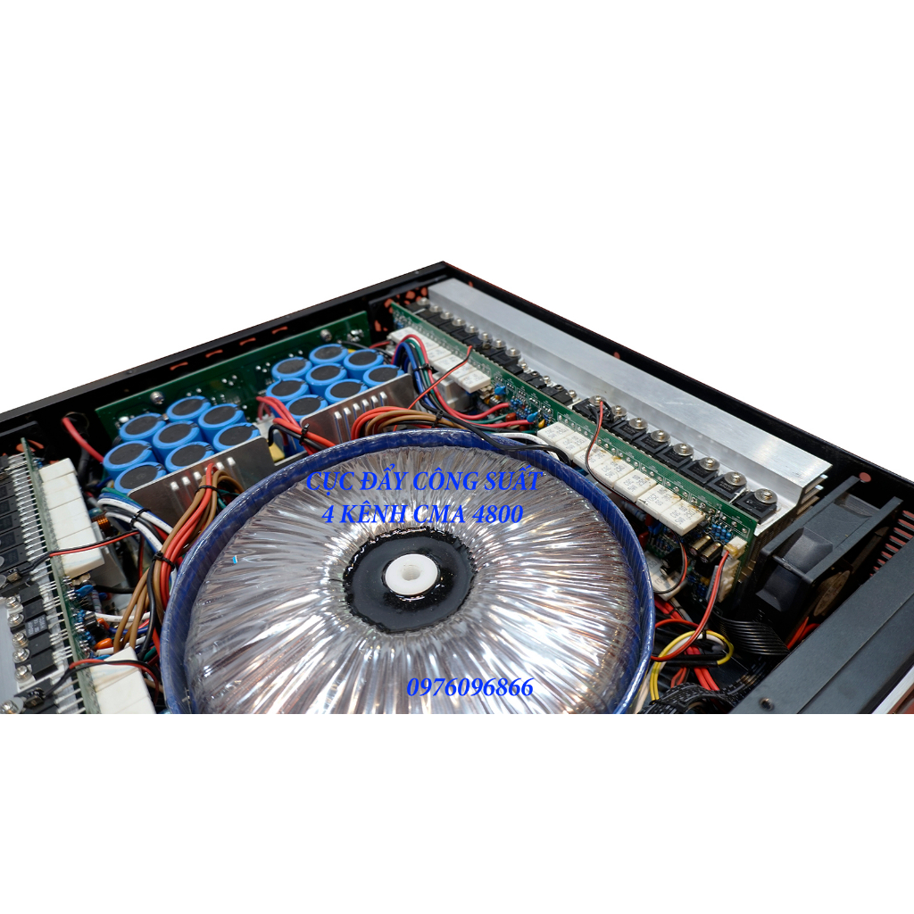Cục đẩy công suất 4 kênh CM AUdio CMA 4800 64 sò lớn nhập khẩu 2023 bảo hành 24 tháng tặng kèm jac canon