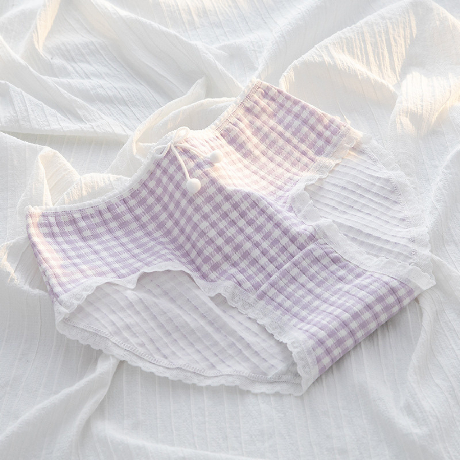 Quần Lót Nữ Cotton Cao Cấp Họa Tiết Nơ Xinh Đáng Yêu Co Dãn 4 Chiều DORIS Q04