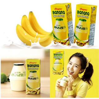 (Lốc 6 hộp) Sữa Chuối Binggrea Hàn Quốc 빙그레) 바나나 우유 200ml