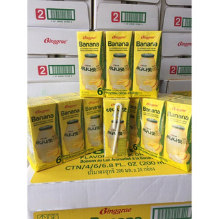(Lốc 6 hộp) Sữa Chuối Binggrea Hàn Quốc 빙그레) 바나나 우유 200ml