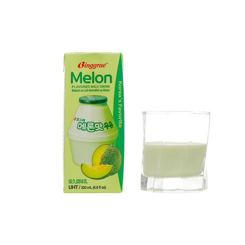 Sữa Hương Dưa Gang Binggareae Hàn Quốc Hộp 200ml