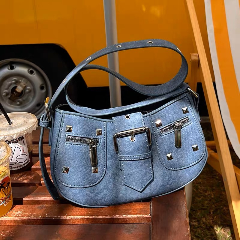Faya - Túi xách T2074 kẹp nách phối jean cá tính