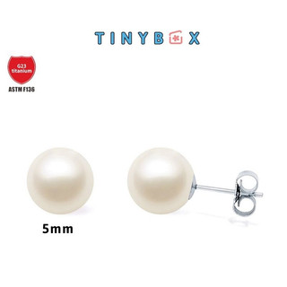 [FREESHIP] Bông tai ngọc trai nhân tạo - TITANIUM - CHẤT LƯỢNG TỐT