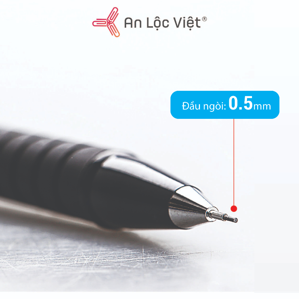 Bút chì bấm Pentel A255 0.5mm, loại bút chì kim cực kỳ phổ biến cho các Học Sinh - Sinh Viên - Nhân viên văn phòng
