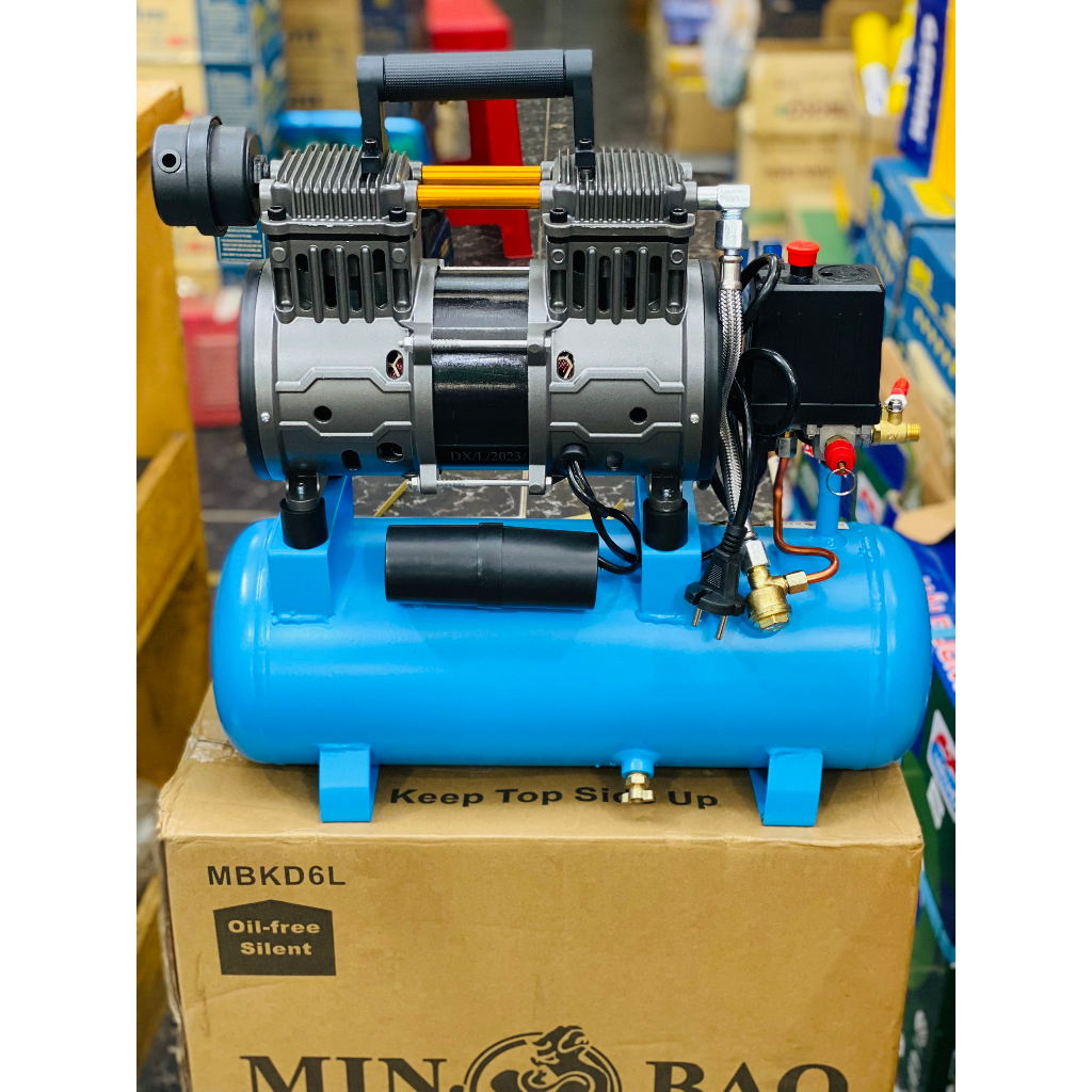 Máy nén khí 6L Minbao không dầu