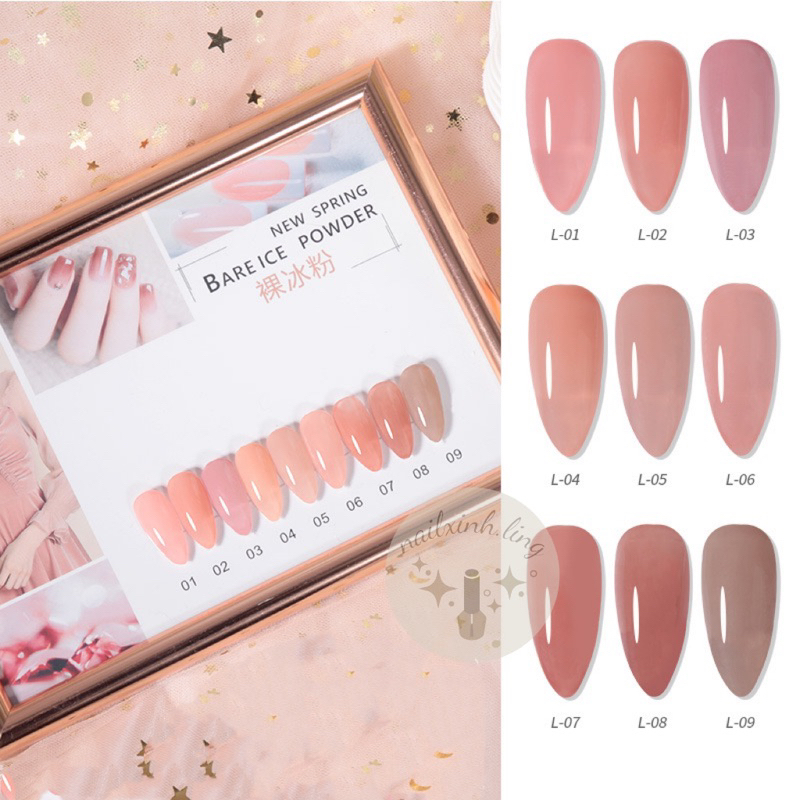 Sơn Gel Thạch Very Good Nail Bảng 9 Màu Tone Nude Hồng - Lẻ 1 Chai Sơn Gel Chính Hãng 15ml