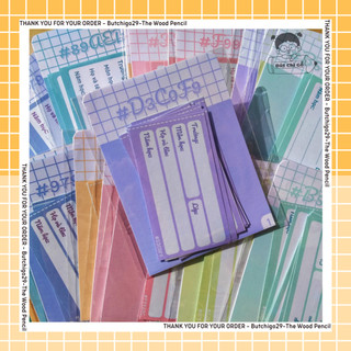 Nhãn vở baixc màu pastel đơn giản - butchigo29