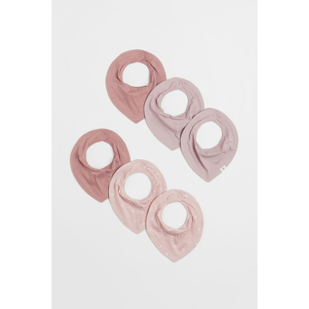 Tách set 3 yếm hồng hoa HM H&M _hàng chính hãng Mỹ