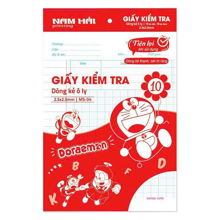Giấy kiểm tra dòng kẻ ôly / Kẻ ngang các loại dành cho học sinh Thảo Phương