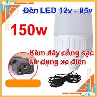 Bóng đèn led dc 12v - 85v công suất 50w - 100w - 150w siêu sáng - gắn vào cổng sạc xe điện vinfast