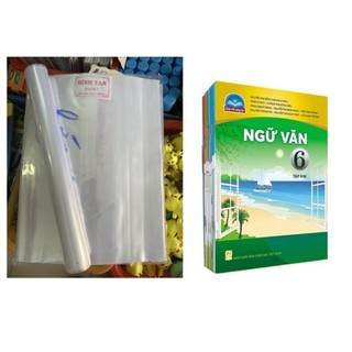 1 tờ giấy bao sách cải cách nilon dày bình tân - giấy bao kiếng 26.7cm bao sách cải cách sẵn keo không hình nai