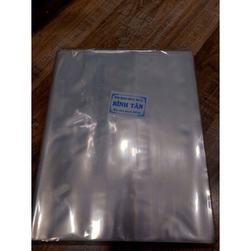1 TỜ GIẤY BAO SÁCH CẢI CÁCH NILON DÀY BÌNH TÂN - GIẤY BAO KIẾNG 26.7CM BAO SÁCH CẢI CÁCH SẴN KEO KHÔNG HÌNH NAI