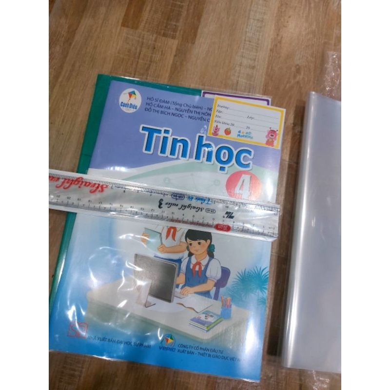 1 TỜ GIẤY BAO SÁCH CẢI CÁCH NILON DÀY BÌNH TÂN - GIẤY BAO KIẾNG 26.7CM BAO SÁCH CẢI CÁCH SẴN KEO KHÔNG HÌNH NAI