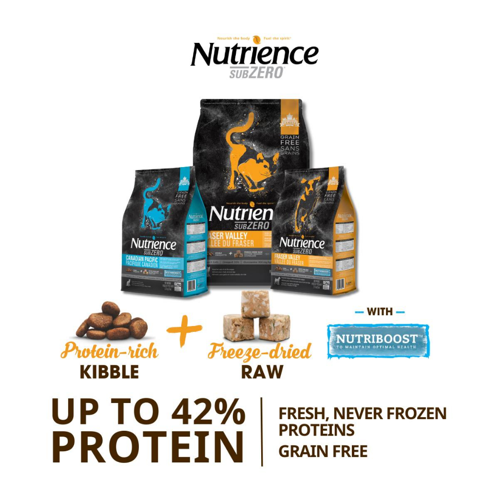 Nutrience Subzero - Thức Ăn Hạt Topping Thịt Sấy Cao Cấp Cho Mèo Bao 5Kg - Made in Canada