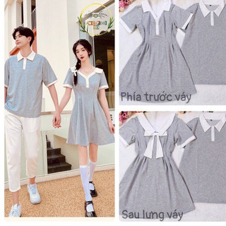 Đồ đôi nam nữ, set váy áo đôi thiết kế phong cách Hàn Quốc