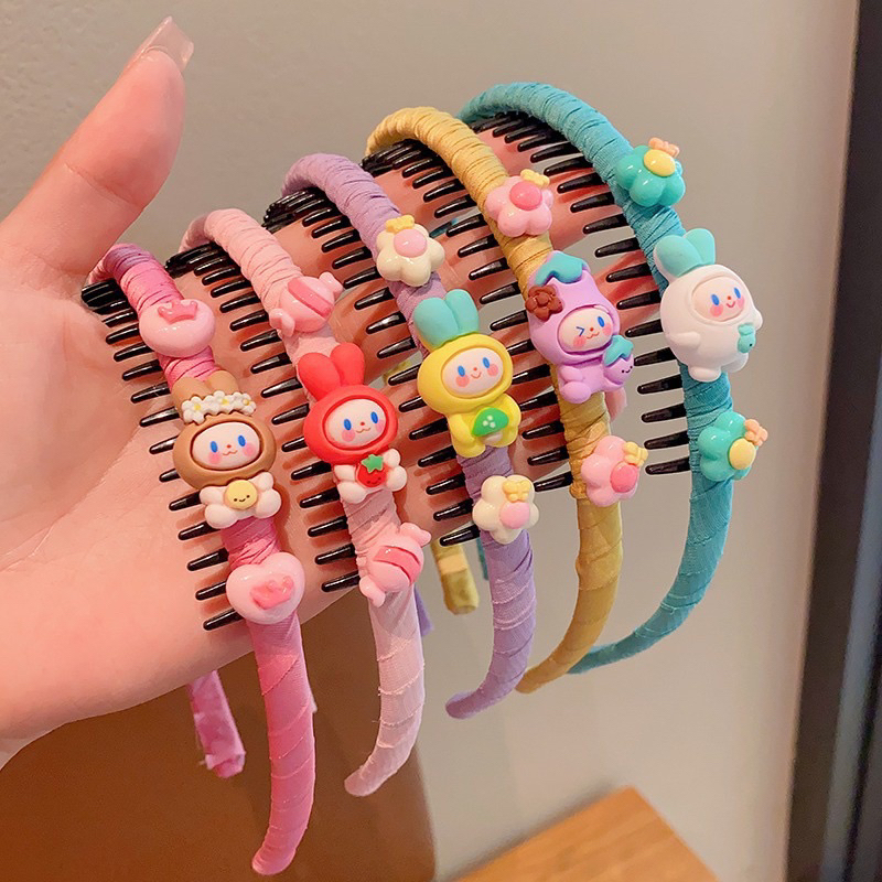 Băng Đô Cài Tóc Hình Chiếc Răng Nhiều Màu Sắc Dễ Thương Cho Bé Gái