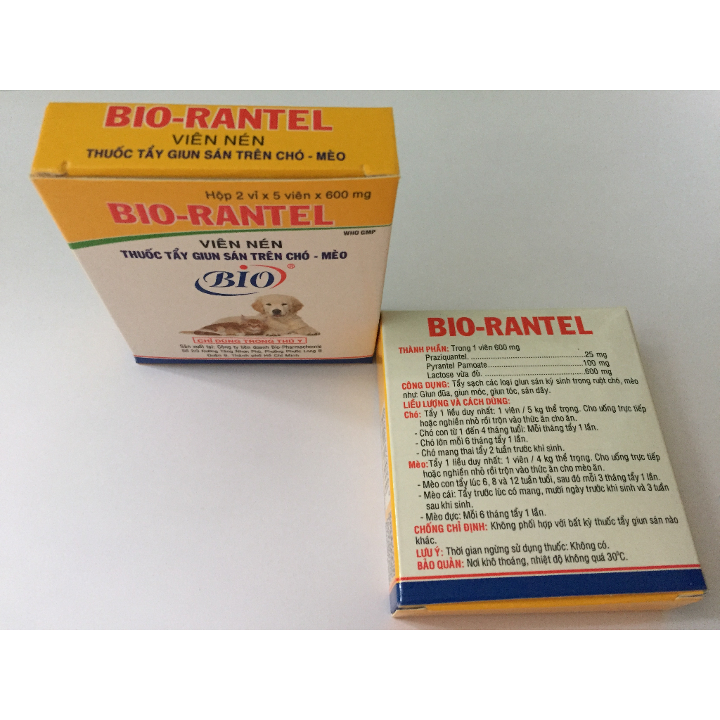10vien RanteoBio-Pharmachemie tay giu_n chó mèo