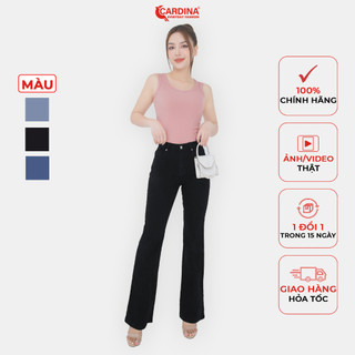Quần Jeans Nữ 𝐂𝐀𝐑𝐃𝐈𝐍𝐀 Cao Cấp Dáng Cạp Cao Ống Vẩy Tôn Vóc Dáng Trẻ Trung 3QF21