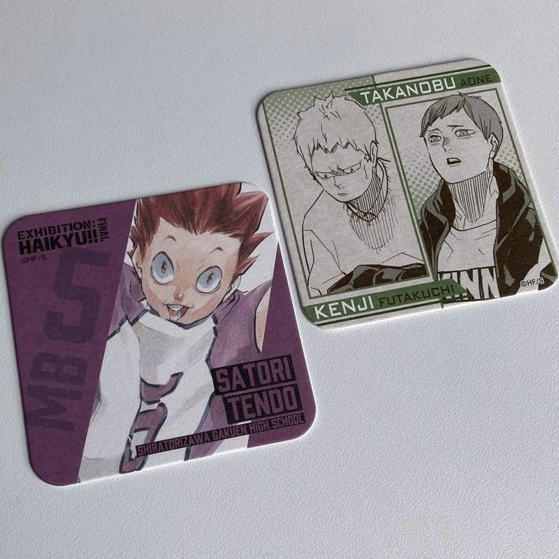 Coaster Haikyuu Dateko (Aone, Fukutachi) - Lót ly giấy chính hãng