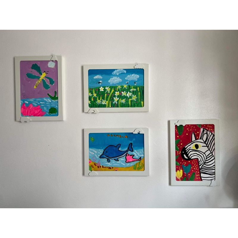 Khung tranh album, khung ảnh dán tường không khoan thay tranh dễ dàng