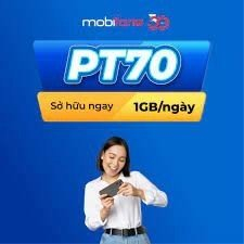 SIM 4G MOBIFONE PT70 MAX BĂNG THÔNG CÓ NGAY 30GB CHỈ 70K/THÁNG