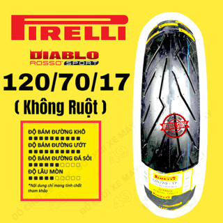 Vỏ lốp xe máy pirelli 120/70/17 diablo rosso sport