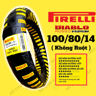 Vỏ lốp xe máy pirelli 100/80/14 diablo rosso sport