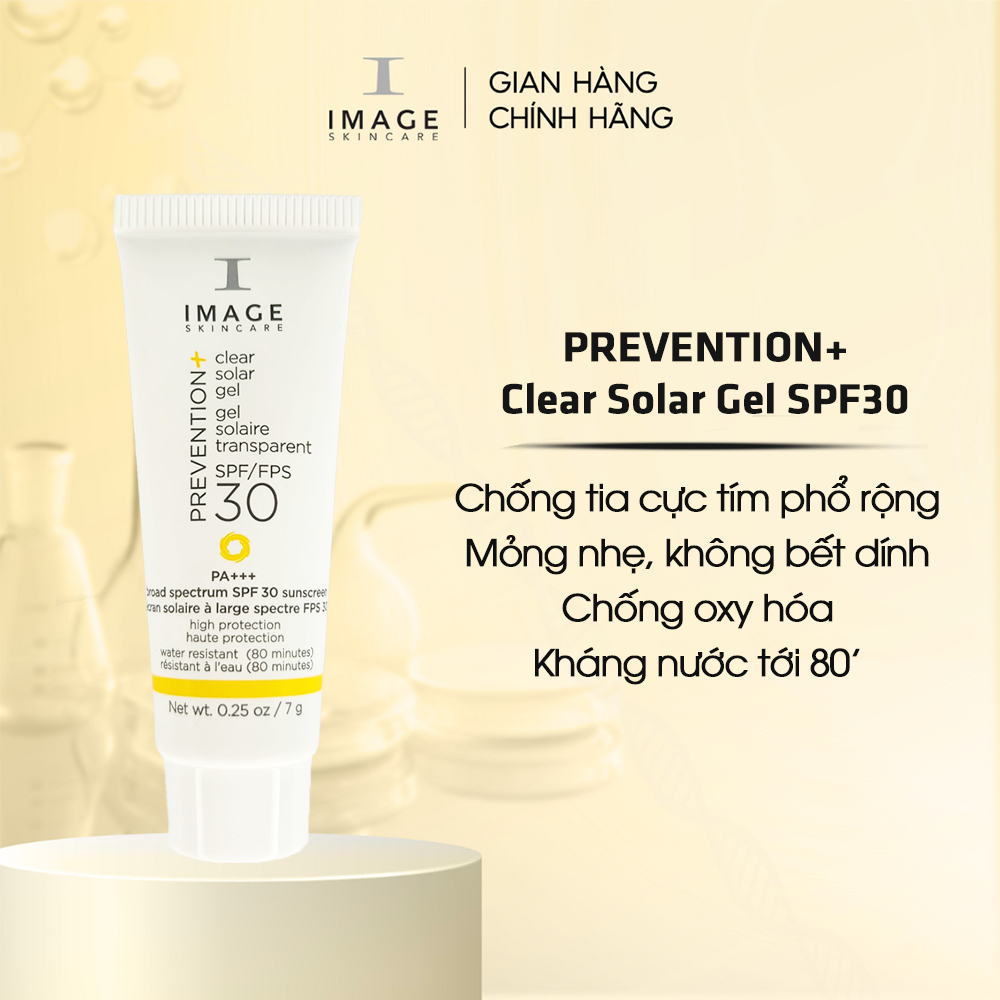 Kem Chống Nắng Chống Trôi-Thấm Nước Dành Cho Mọi Loại Da IMAGE Skincare PREVENTION+ Solar Clear Gel SPF30 (7g)