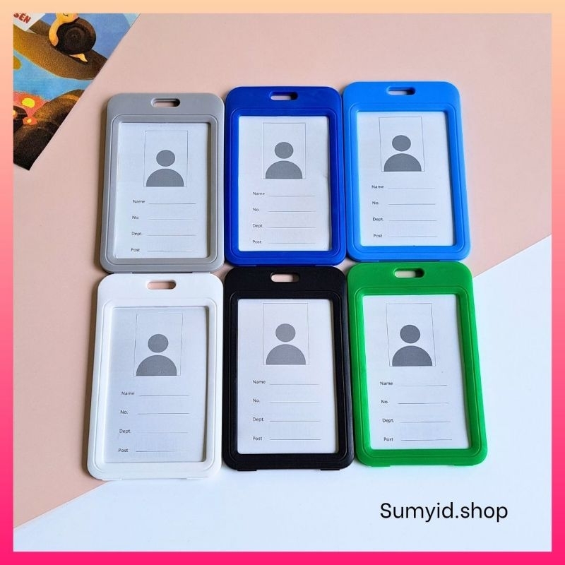 Bảng tên nhân viên, bao đựng thẻ học sinh gồm 10 màu sắc, kích thước tiêu chuẩn 5.4 x 8.5 cm bỏ vừa các loại thẻ id