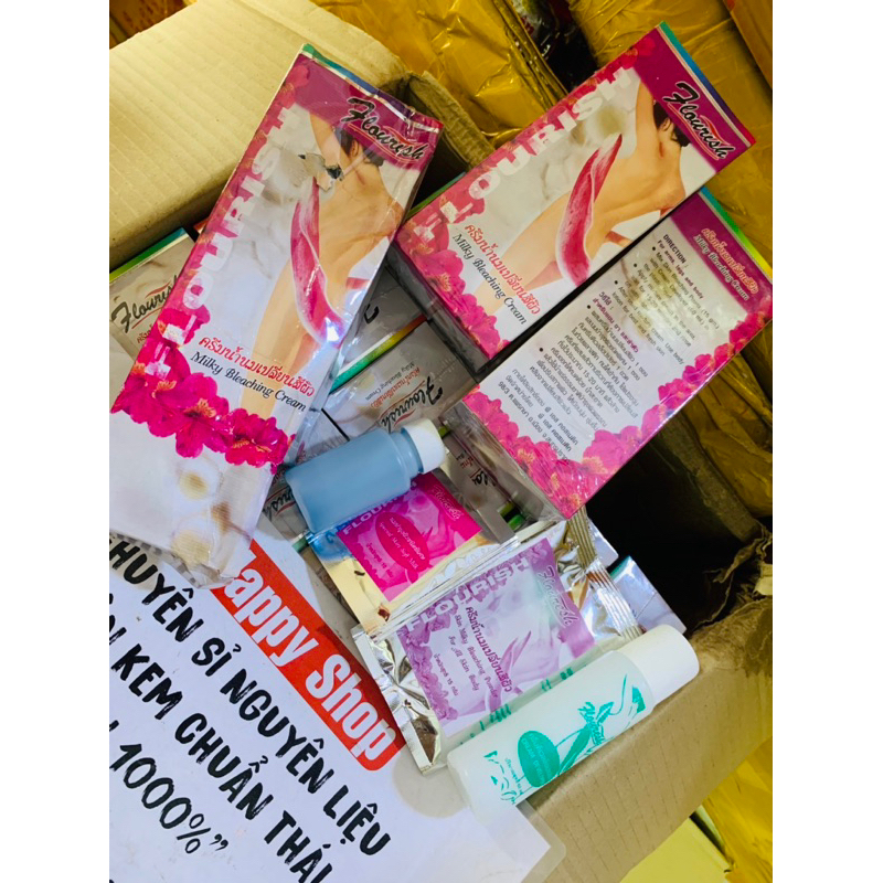 Tắm trắng chiếc lá thái flourish