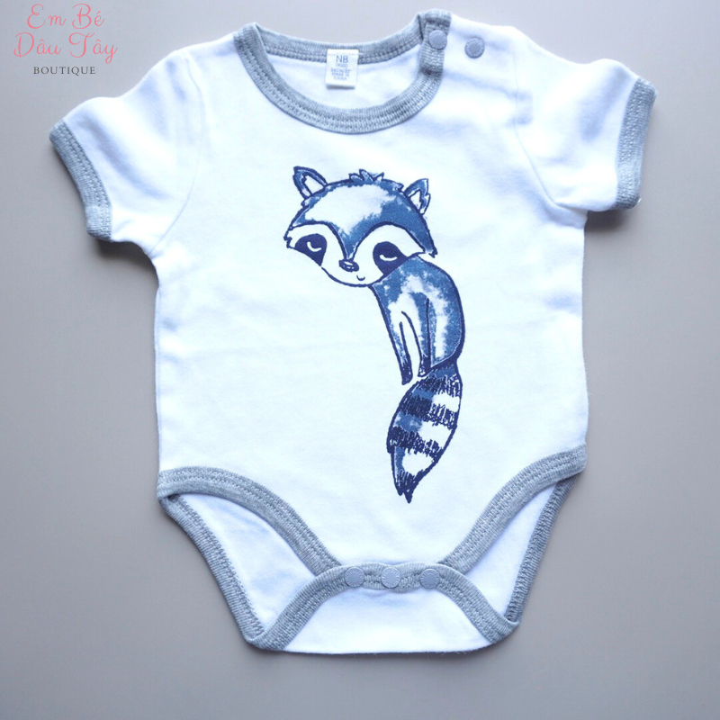 Bodysuit bé trai các hãng xuất dư xịn 3M-24M , Bodychip / Body tam giác / Áo liền quần sơ sinh