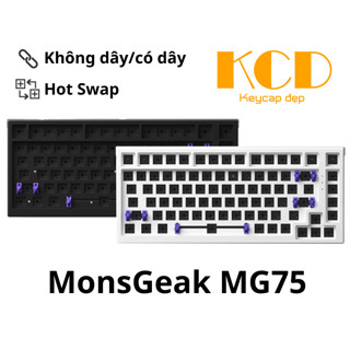 Kit bàn phím cơ MonsGeek MG75 có 2 mode kết nối không dây và có dây, hotswap 5 pin