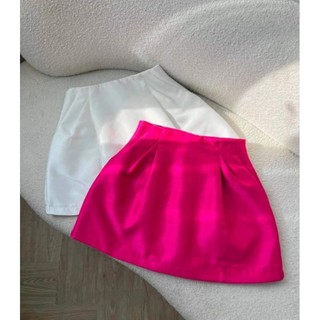 Chân váy tafta A form phồng túi chéo