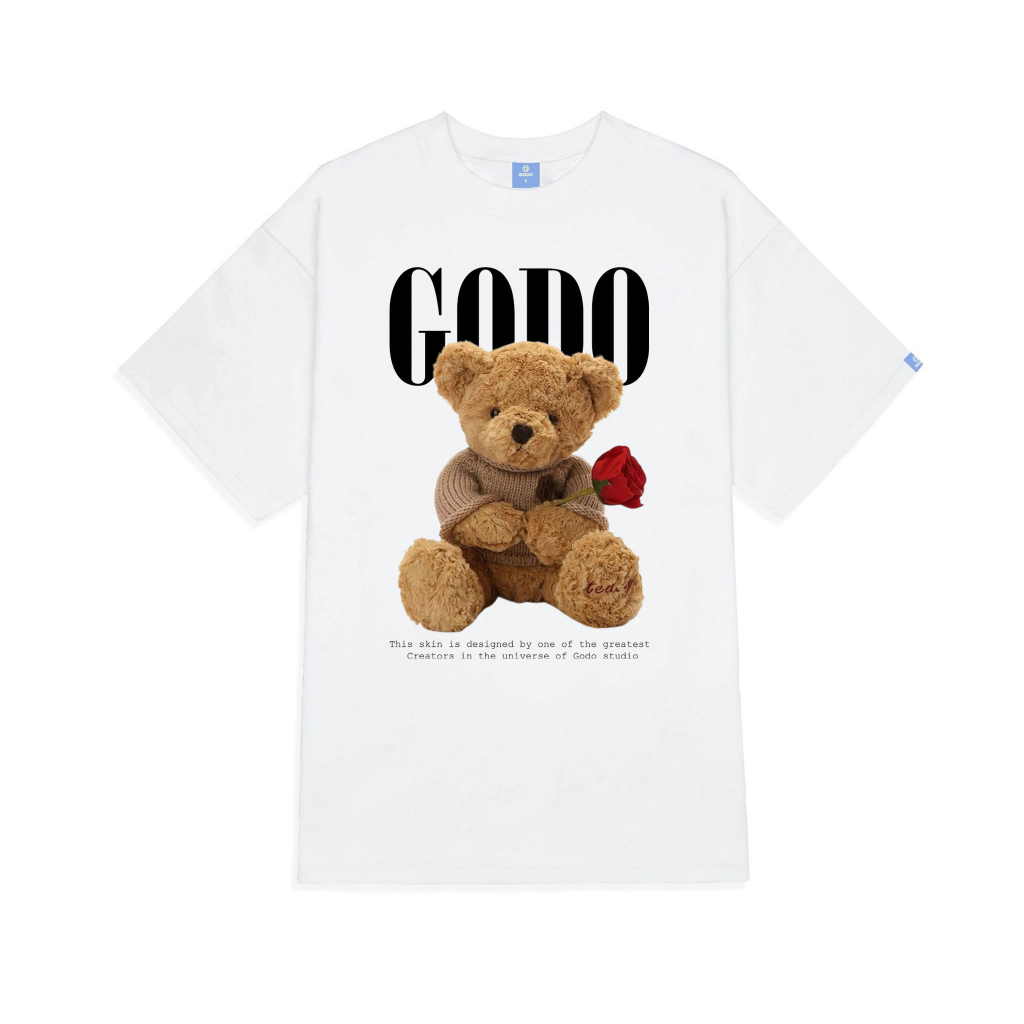 áo thun GODO Localbrand Unisex Gấu Teddy Premium 100% cotton