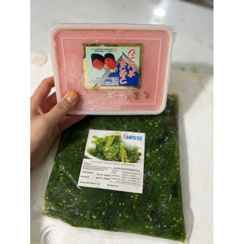 Combo salad rong biển trứng tôm[giao hàng hoả tốc tại Hà Nội]