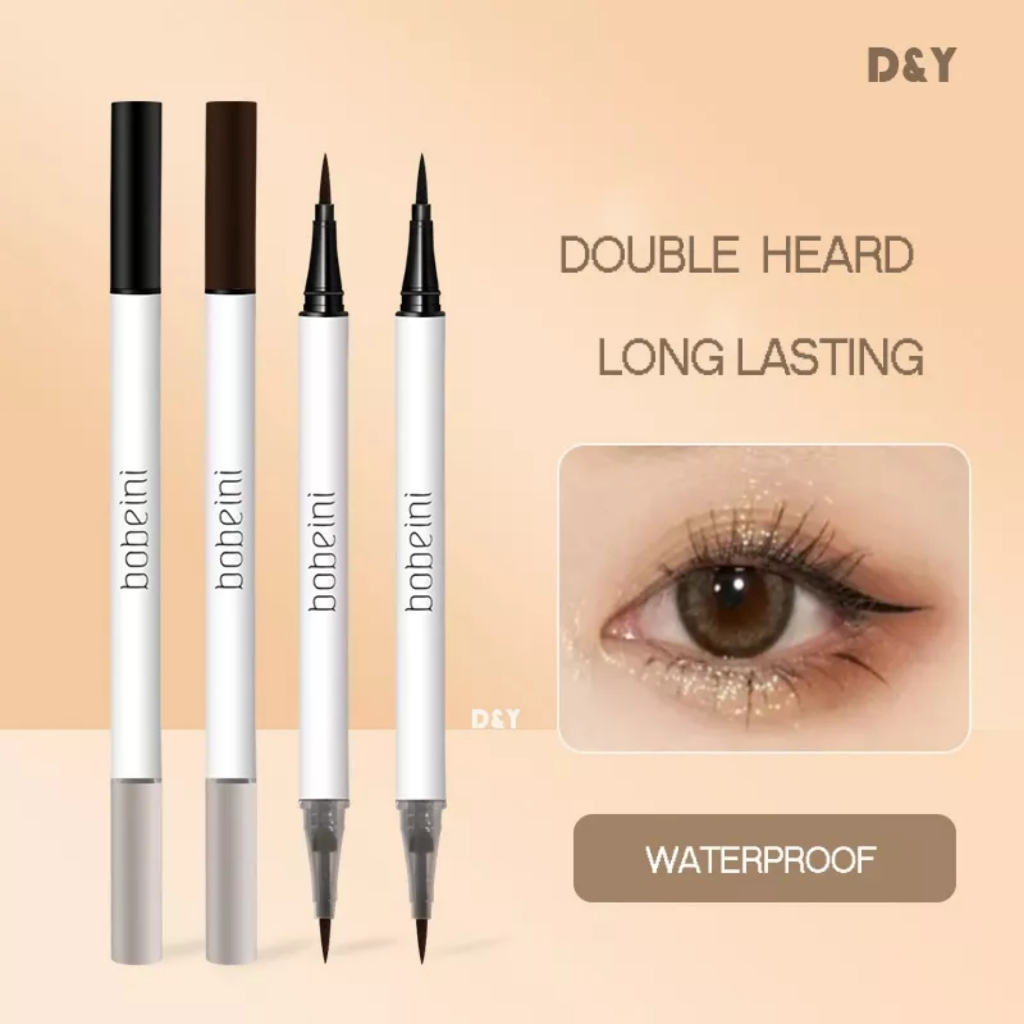 Bút Kẻ Mắt Hai Đầu BOBEINI Màu Đen,Nâu Sáng Da Chống Nước Lâu Trôi Mau Khô Mã 01