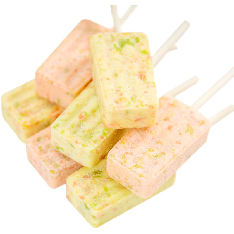 100g Kẹo mút trái cây hình cây kem/ kẹo mút nổ trái cây thơm ngon hương vị tuổi thơ hương vị siêu nghiền