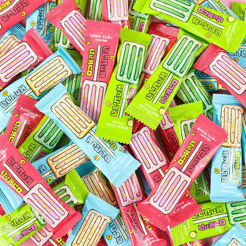 100g Kẹo mút trái cây hình cây kem/ kẹo mút nổ trái cây thơm ngon hương vị tuổi thơ hương vị siêu nghiền