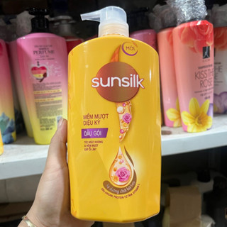 Dầu gội Sunsilk mềm mượt diệu kỳ 900g ( mầu vàng )